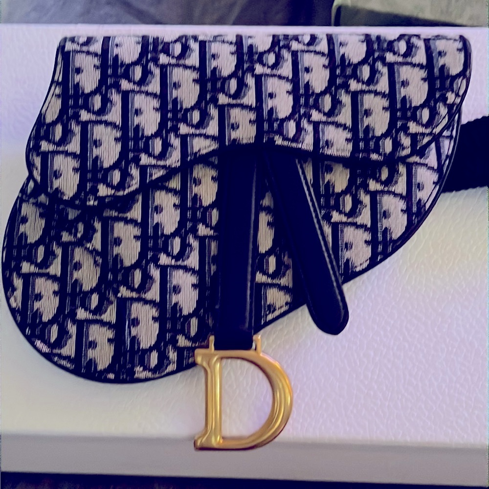 ✨Christian Dior✨Perfect condition Oblique Canvas Saddle Belt Bag